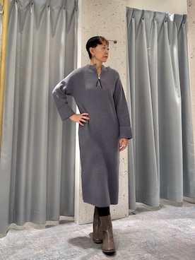 「natural couture（ナチュラルクチュール）のアイテム（その他シューズ）」を使った、はせきよさん（レディース・159cm）の冬コーディネート
