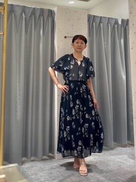 「natural couture（ナチュラルクチュール）のアイテム（シャツ/ブラウス）」を使った、はせきよさん（レディース・158cm）の夏コーディネート