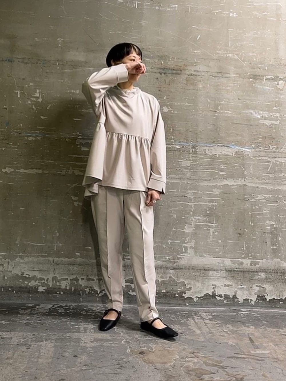 ピュアルセシン♡ラミー2枚重ねペプラムブラウス pual ce cin ブラウス