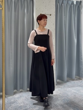 「natural couture（ナチュラルクチュール）のアイテム（ワンピース）」を使った、はせきよさん（レディース・158cm）の秋コーディネート