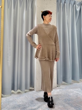 「natural couture（ナチュラルクチュール）のアイテム」を使った、はせきよさん（レディース・158cm）の秋コーディネート