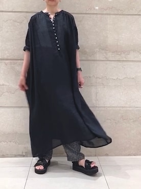 「アイテム（ワンピース/ドレス）」を使った、はせきよさん（レディース・160cm・40代）の夏コーディネート