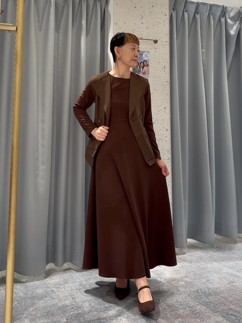 セール】WEB限定／〈osono〉前後2WAYカットジョーゼットフレア