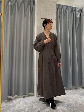 「アイテム（ワンピース/ドレス）」を使った、はせきよさん（レディース・158cm）の冬コーディネート