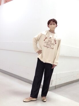「Horn Please（ホーン プリーズ）のアイテム」を使った、はせきよさん（レディース・160cm）の秋コーディネート