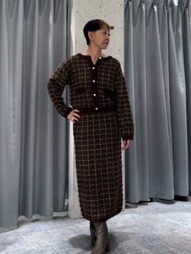 「natural couture（ナチュラルクチュール）のアイテム（その他シューズ）」を使った、はせきよさん（レディース・159cm）の冬コーディネート