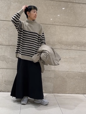 「PUAL CE CIN（ピュアルセシン）のアイテム（ジャケット/アウター）」を使った、はせきよさん（骨格ナチュラル・レディース・160cm）の冬コーディネート