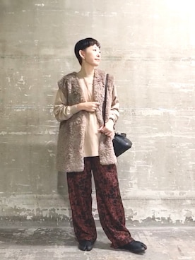 「シアタープロダクツ(THEATRE PRODUCTS)」｜「アイテム（ジャケット/アウター）」を使った、はせきよさん（レディース・160cm）の秋コーディネート