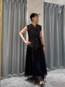 「natural couture（ナチュラルクチュール）のアイテム（ワンピース）」を使った、はせきよさん（レディース・158cm）の秋コーディネート
