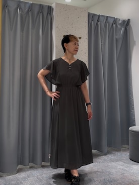 「natural couture（ナチュラルクチュール）のアイテム（ワンピース）」を使った、はせきよさん（レディース・158cm）の夏コーディネート