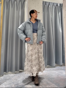 「natural couture（ナチュラルクチュール）のアイテム（その他シューズ）」を使った、はせきよさん（レディース・159cm）の冬コーディネート
