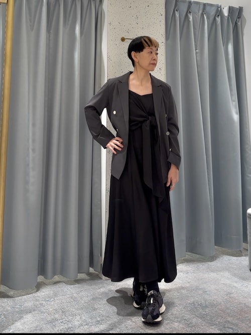 natural couture ワンピース osonoアシメカシュクールリボン