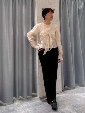 「natural couture（ナチュラルクチュール）のアイテム」を使った、はせきよさん（レディース・158cm）の春コーディネート