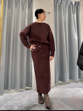 「natural couture（ナチュラルクチュール）のアイテム（その他シューズ）」を使った、はせきよさん（レディース・159cm）の冬コーディネート