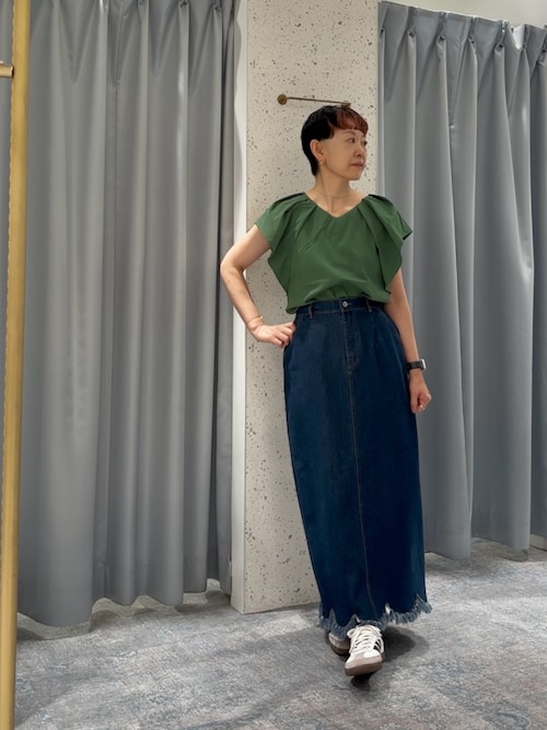 ブラウス シャツ ドットドビーブラウス レディース BEAMS BOY ブラウス シャツ ドット ドビー ビッグカラー