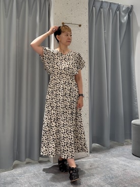 「natural couture（ナチュラルクチュール）のアイテム（ワンピース）」を使った、はせきよさん（レディース・158cm）の夏コーディネート