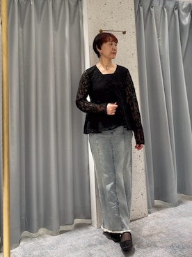 「natural couture（ナチュラルクチュール）のアイテム」を使った、はせきよさん（レディース・158cm）の春コーディネート