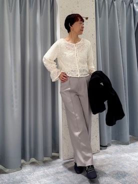 「natural couture（ナチュラルクチュール）のアイテム」を使った、はせきよさん（レディース・158cm）の春コーディネート