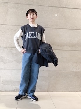 「PUAL CE CIN（ピュアルセシン）のアイテム（ジャケット/アウター）」を使った、はせきよさん（骨格ナチュラル・レディース・160cm）の秋コーディネート