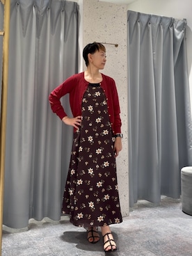 「natural couture（ナチュラルクチュール）のアイテム（ワンピース）」を使った、はせきよさん（レディース・158cm）の秋コーディネート