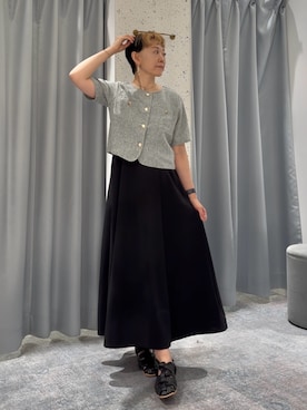 「natural couture（ナチュラルクチュール）のアイテム（ワンピース）」を使った、はせきよさん（レディース・158cm）の夏コーディネート