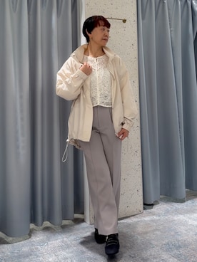 「natural couture（ナチュラルクチュール）のアイテム」を使った、はせきよさん（レディース・158cm）の春コーディネート