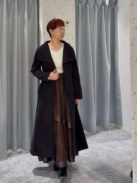 「アイテム（その他アウター）」を使った、はせきよさん（レディース・158cm）の秋コーディネート