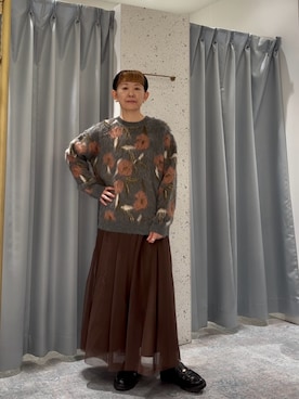 「natural couture（ナチュラルクチュール）のアイテム（ワンピース）」を使った、はせきよさん（レディース・158cm）の秋コーディネート