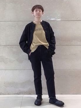 「PLUIE（プリュイ）のアイテム（ネックレス）」を使った、はせきよさん（レディース・160cm）の秋コーディネート