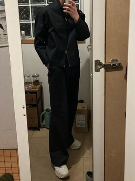 「DOLCE&GABBANA（ドルチェアンドガッバーナ）のアイテム（スラックス）」を使った、aoyagiさん（メンズ・173cm）の冬コーディネート
