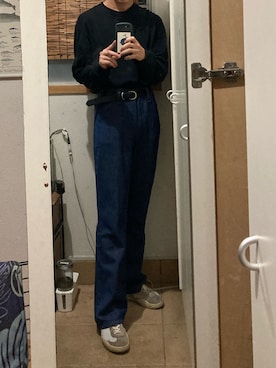 「Acne Studios（アクネストゥディオズ）のアイテム（シューズ）」を使った、aoyagiさん（メンズ・173cm）の秋コーディネート
