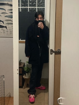 「Y's（ワイズ）のアイテム（ジャケット/アウター）」を使った、aoyagiさん（メンズ・173cm）の冬コーディネート
