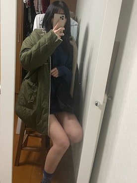 「WOOLRICH（ウールリッチ）のアイテム」を使った、S☀︎lさん（レディース・161cm）の冬コーディネート
