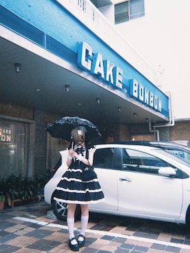 「merry jenny（メリージェニー）のアイテム（その他シューズ）」を使った、ももさん（レディース・163cm）の夏コーディネート