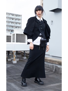 「Yohji Yamamoto（ヨウジヤマモト）のアイテム（ジャケット/アウター）」を使った、PLAYFULさん（レディース・172cm）の春コーディネート