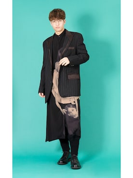 「BLACK Scandal Yohji Yamamoto（ブラックスキャンダルヨウジヤマモト）のアイテム」を使った、PLAYFULさん（メンズ・178cm）の冬コーディネート