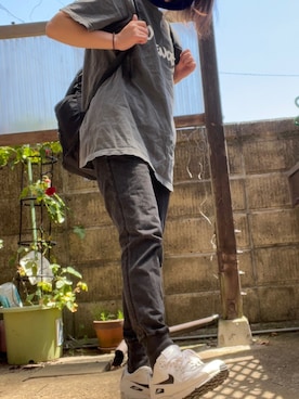 「アイテム（スウェットパンツ）」を使った、ゆかさん（レディース・153cm）の春コーディネート