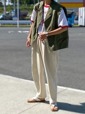 「軍物」｜yukinoさん（レディース・164cm）の夏コーディネート