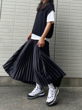 「H&M（エイチ・アンド・エム）のアイテム（ベスト）」を使った、yukinoさん（レディース・164cm）の秋コーディネート