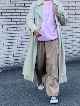 「HANES（ヘインズ）のアイテム（スウェット）」を使った、yukinoさん（レディース・164cm）の秋コーディネート