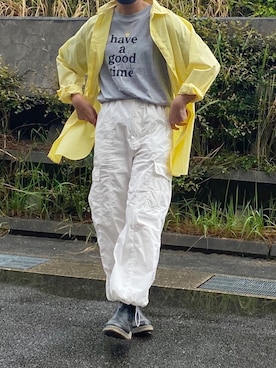 「TODAYFUL（トゥデイフル）のアイテム（カーゴパンツ）」を使った、yukinoさん（レディース・164cm）の春コーディネート