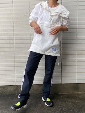 「Champion（チャンピオン）のアイテム（ジャケット/アウター）」を使った、yukinoさん（レディース・164cm）の春コーディネート
