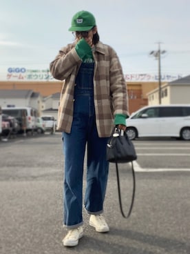 「BRIXTON（ブリクストン）のアイテム」を使った、yukinoさん（レディース・164cm）の冬コーディネート