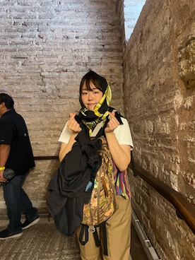 「GREGORY（グレゴリー）のアイテム」を使った、Saki Suzukiさん（レディース・160cm）の春コーディネート