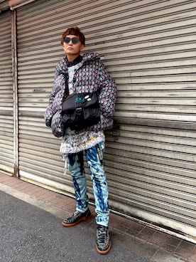 「Levi's RED（リーバイスレッド）のアイテム」を使った、いととんさん（メンズ・173cm）の冬コーディネート