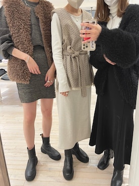 kokoro katahiraさん（レディース・170cm）の冬コーディネート