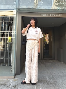 「mystic（ミスティック）のアイテム（サンダル）」を使った、kokoro katahiraさん（レディース・170cm）の春コーディネート