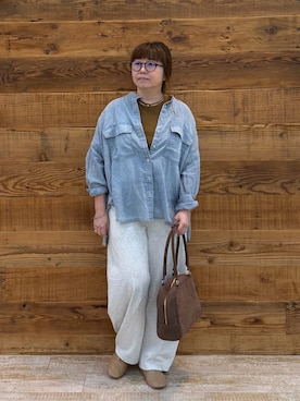 「PUAL CE CIN（ピュアルセシン）のアイテム」を使った、おおちゃん♡さん（レディース・156cm）の夏コーディネート