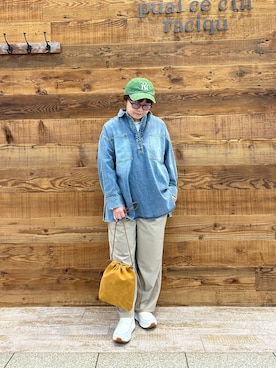 PUAL CE CIN @noricorico102企画デニムチュニックシャツ pual ce cin