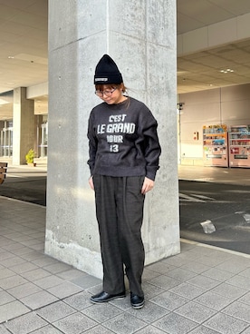 「PUAL CE CIN（ピュアルセシン）のアイテム（帽子）」を使った、おおちゃん♡さん（レディース・156cm）の冬コーディネート